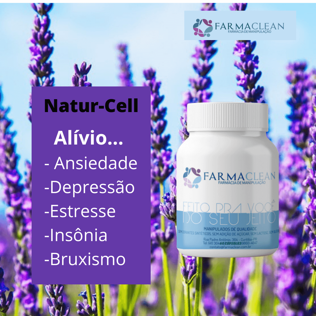 Natur-Cell 200mg - promove sensação de calma e relaxamento.