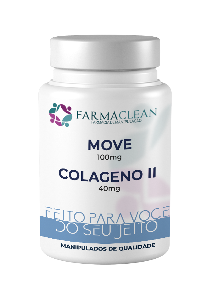 MOVE 100mg + colágeno tipo II 40mg - Combate a artrose e dores articulares