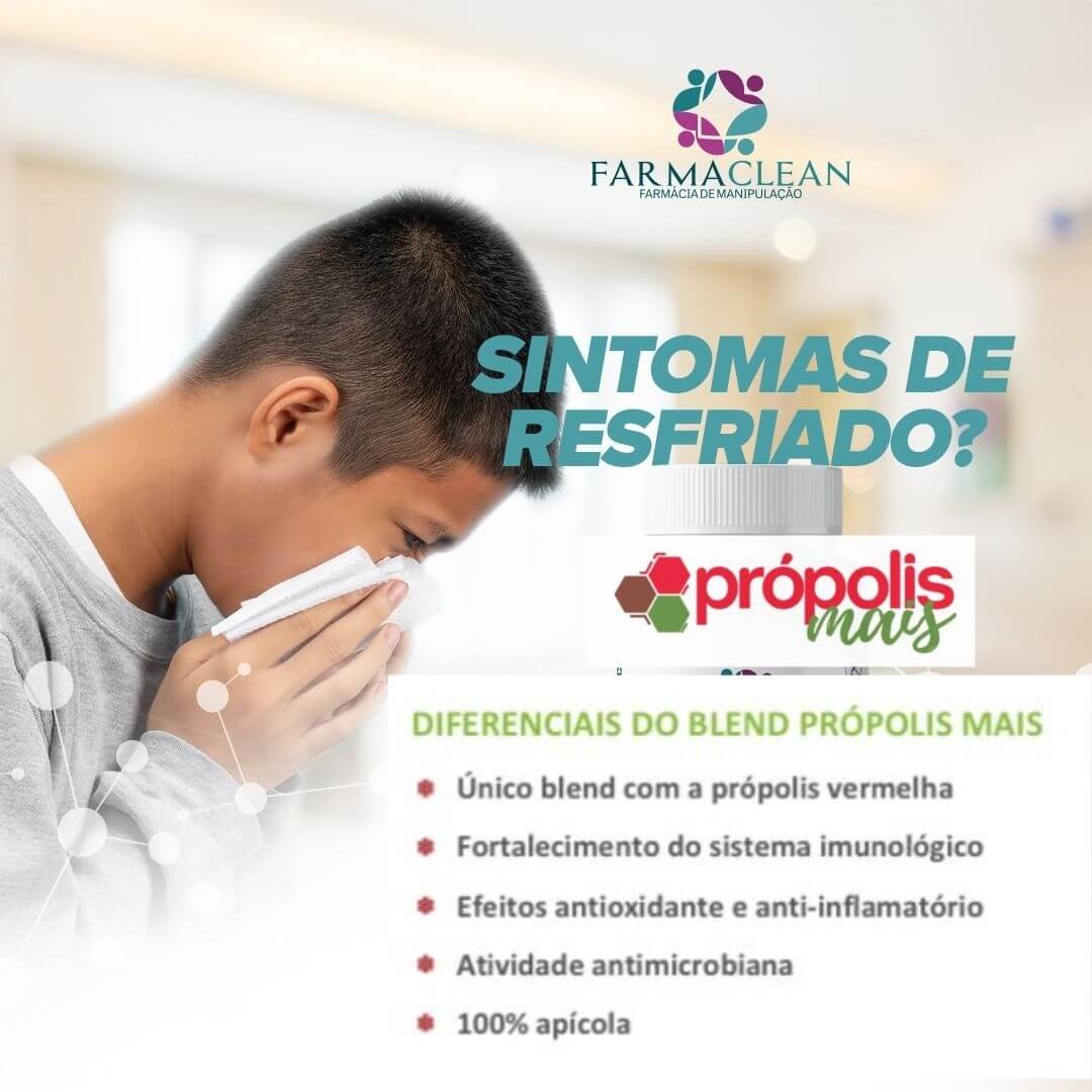 Própolis + (blend com própolis verde, marrom e vermelho) 400mg