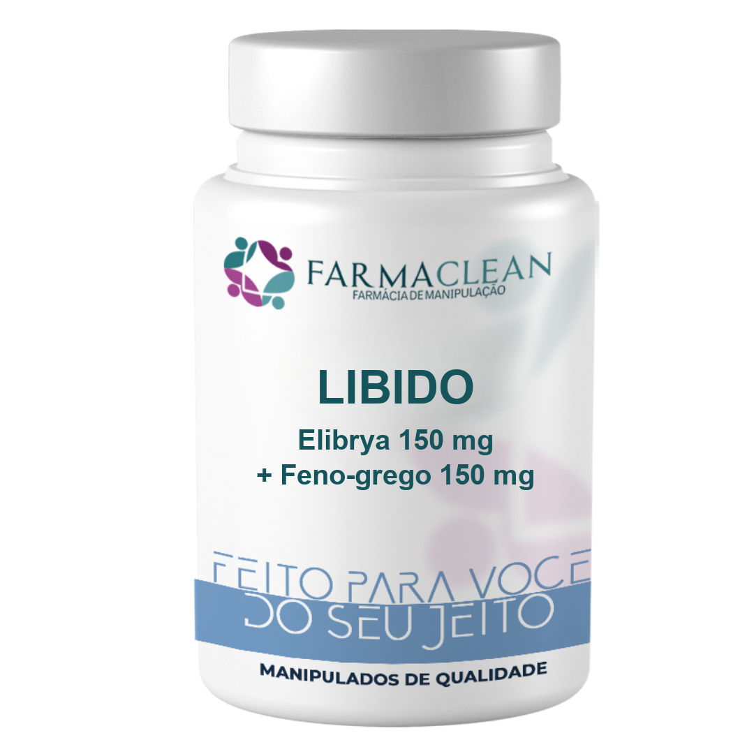 Pote FarmaClean Libido — Elibrya 150 mg + Feno-grego 150 mg